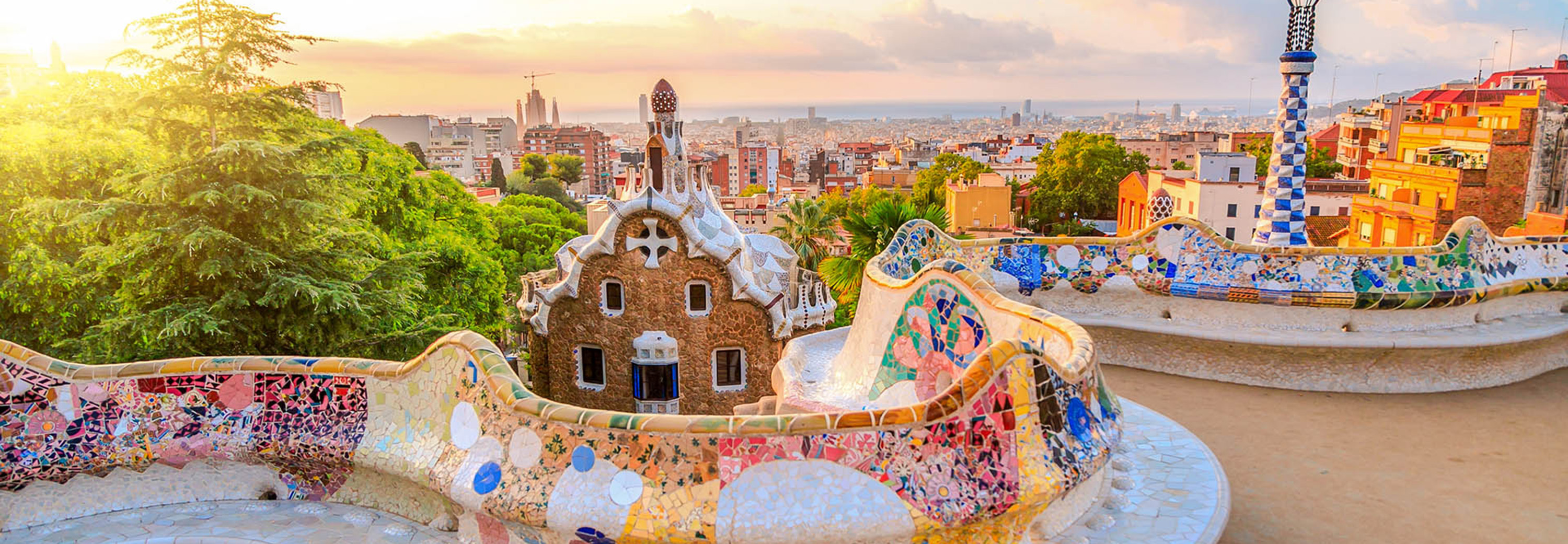 Park Güell in Barcelona, Spain